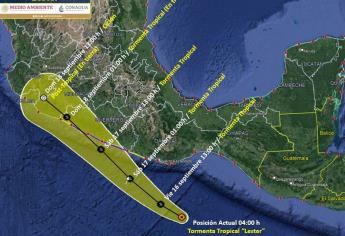 Se forma la Tormenta Tropical «Lester»