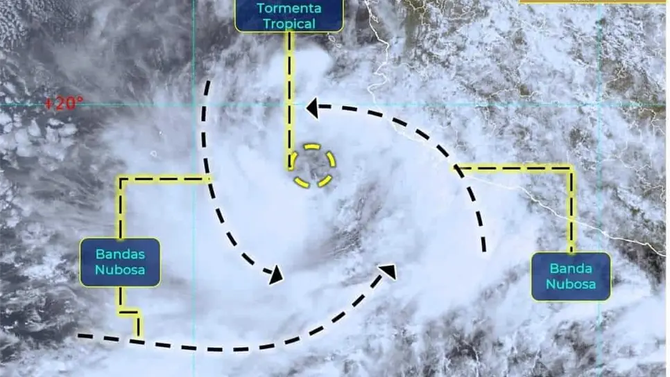 Se forma en el Pacífico la tormenta tropical Madeline