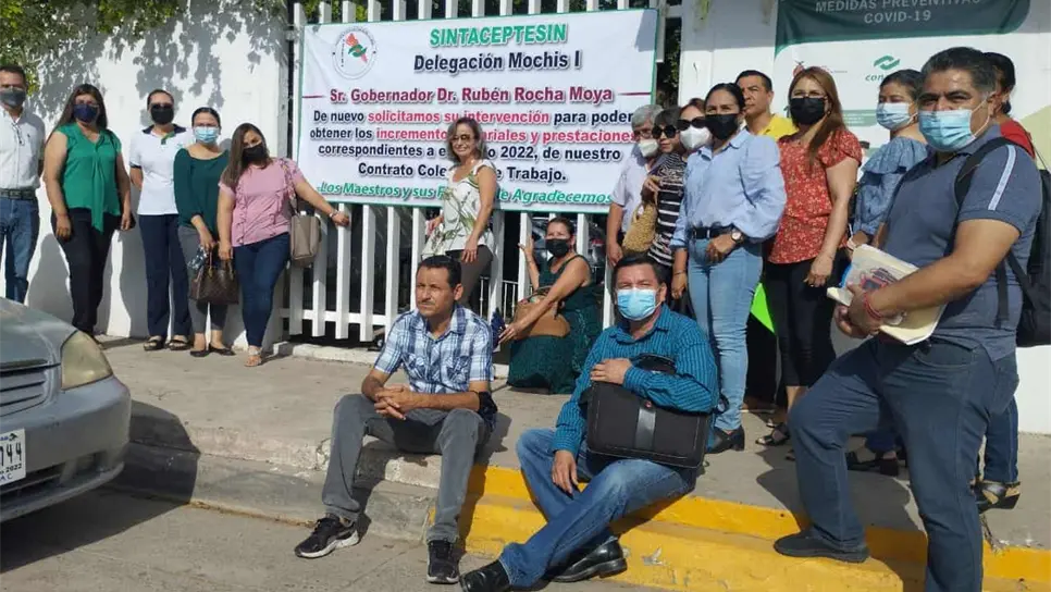 Sindicalizados de Conalep exigen cumplimiento a Contrato Colectivo 2022