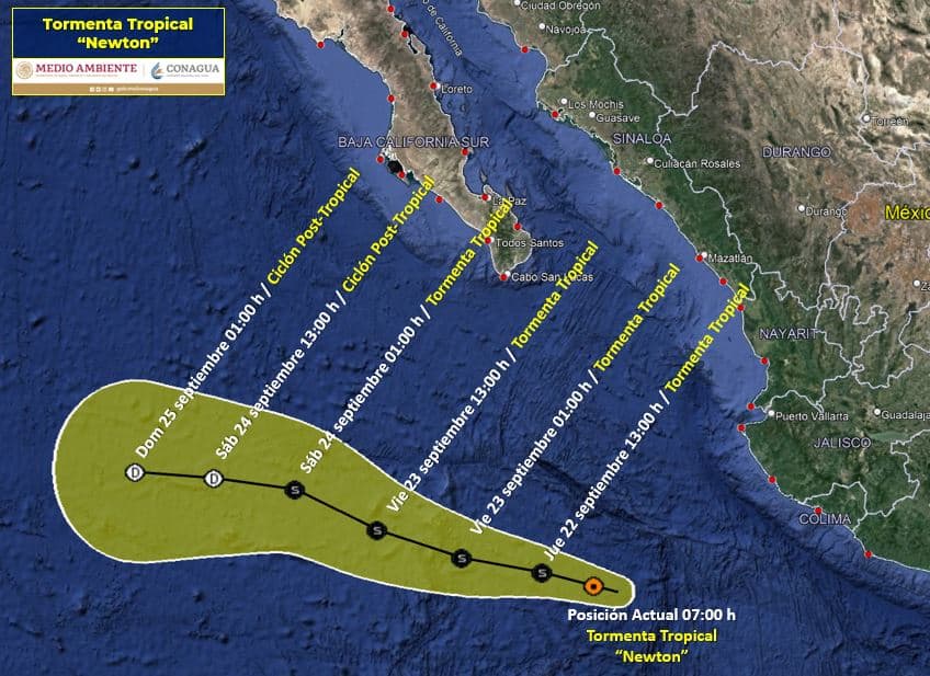 «Newton» no representa peligro para Sinaloa; sí habrá lluvias