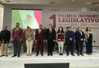 Presenta Grupo Parlamentario de Morena primer Informe Legislativo