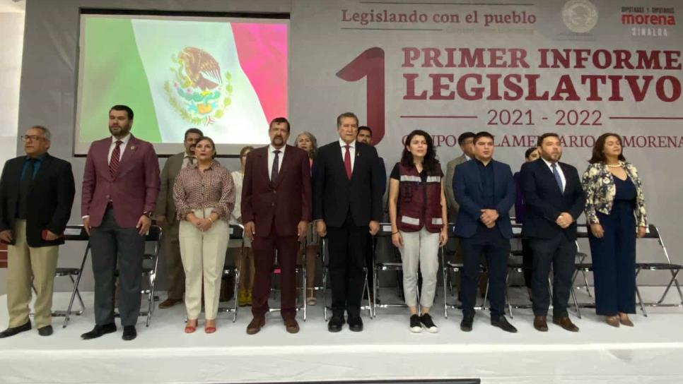 Presenta Grupo Parlamentario de Morena primer Informe Legislativo