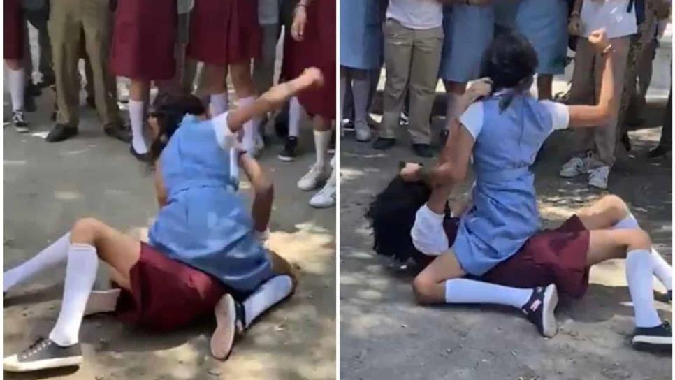 VIDEO: Dos estudiantes de la secundaria IMA se agarran a golpes en Los Mochis
