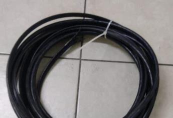 Por presunto robo de cableado; sujeto es detenido por la SSPyTM