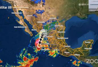 Huracán Orlene impactará Sinaloa la tarde-noche del lunes, advierte la CONAGUA