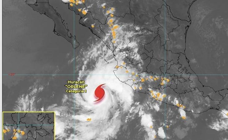 Contra todo pronóstico, «Orlene» sube a categoría 2, horas antes de lo esperado