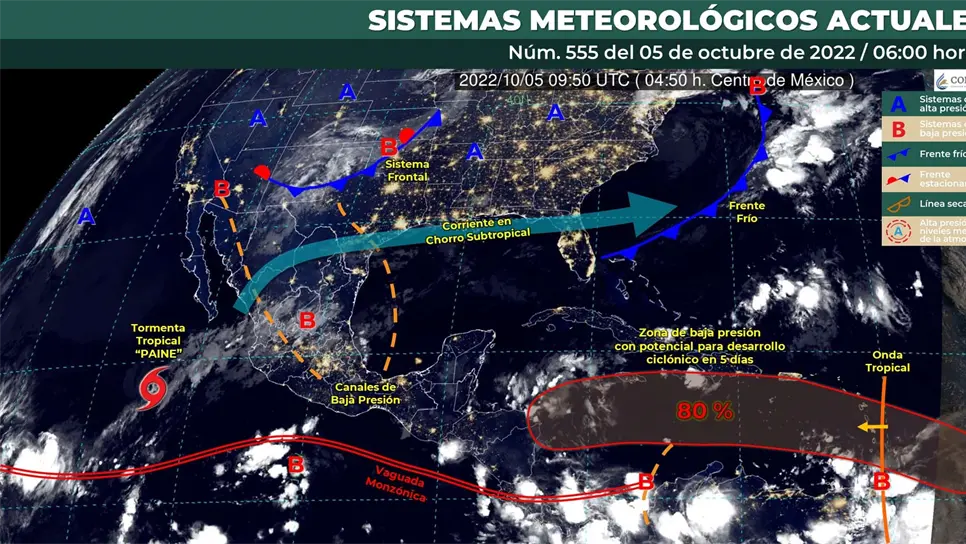 Frente frío número 2 ocasionará lluvias en Sinaloa