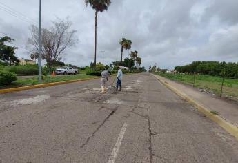 Avanza en un 70 % el bacheo de Los Mochis