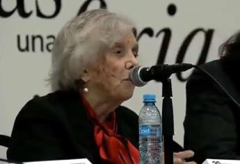 Pide Elena Poniatowska al presidente AMLO aceptar críticas: VIDEO