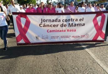 Con «Caminata Rosa» Ahome conmemora lucha contra el cáncer