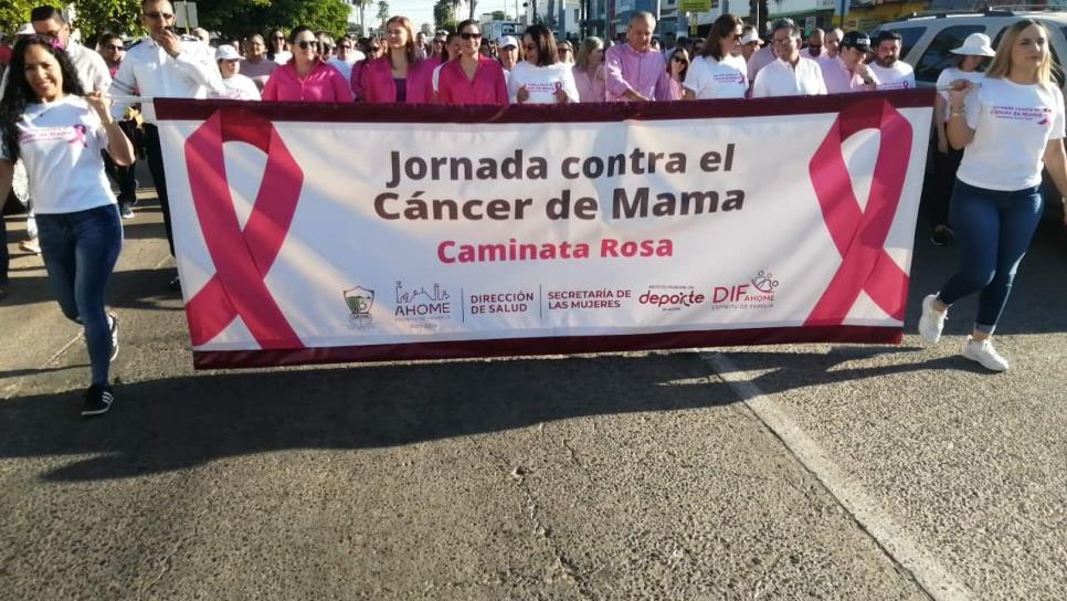 Con «Caminata Rosa» Ahome conmemora lucha contra el cáncer
