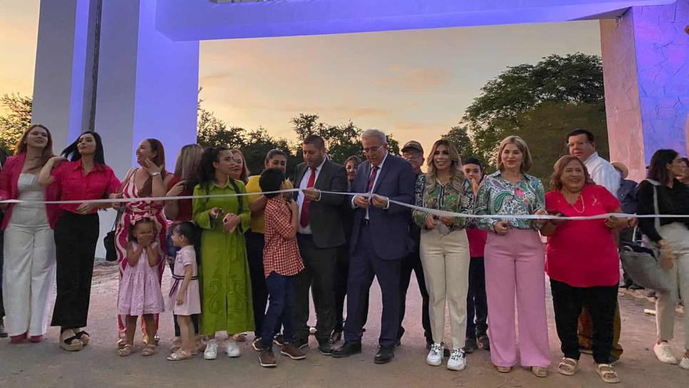 Rocha Moya inaugura Arco de Bienvenida en Batequitas