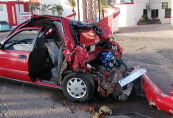 Choque frente al Mercado de Abastos, en Culiacán deja varios lesionados