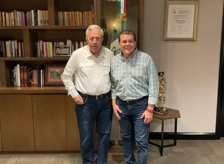 Se reúne Rocha Moya con el alcalde sustituto de Mazatlán