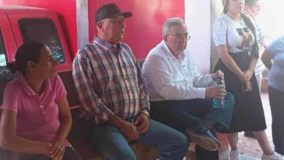 El Gobernador Rubén Rocha Moya visitó la comunidad del Teroque Viejo, en El Fuerte