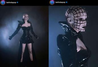 Belinda se disfraza de Pinhead, de Hellraiser, por halloween