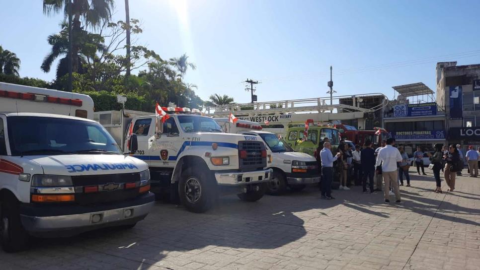 Club Rotario Canadá y Mazatlán donan 11 unidades de auxilio al Ayuntamiento de Mazatlán