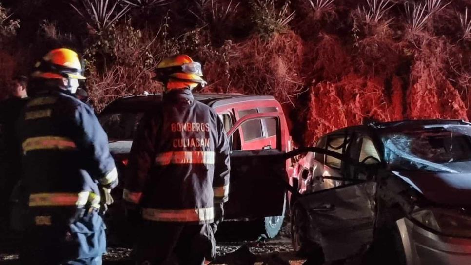 Aparatoso accidente en la carretera a Imala deja dos lesionados y dos vehículos destrozados