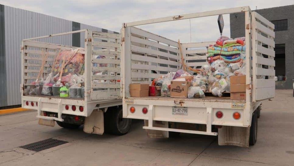 Gobierno de Mazatlán entregan los primeros apoyos invernales en la zona serrana