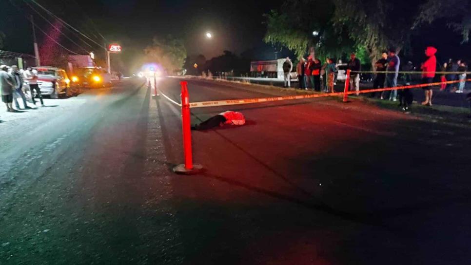 Hombre pierde la vida tras ser atropellado en El Pochotal, El Fuerte