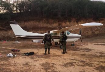 Aseguran aeronave con más de 300 kilogramos de presunta cocaína en Durango