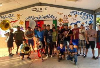 En Coyotitán, San Ignacio niños integran la Banda Ilusión