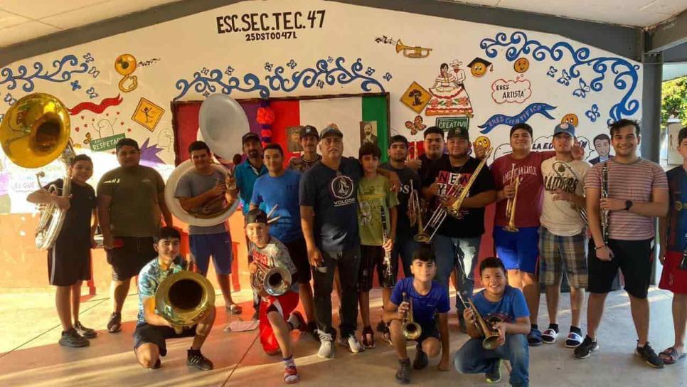 En Coyotitán, San Ignacio niños integran la Banda Ilusión