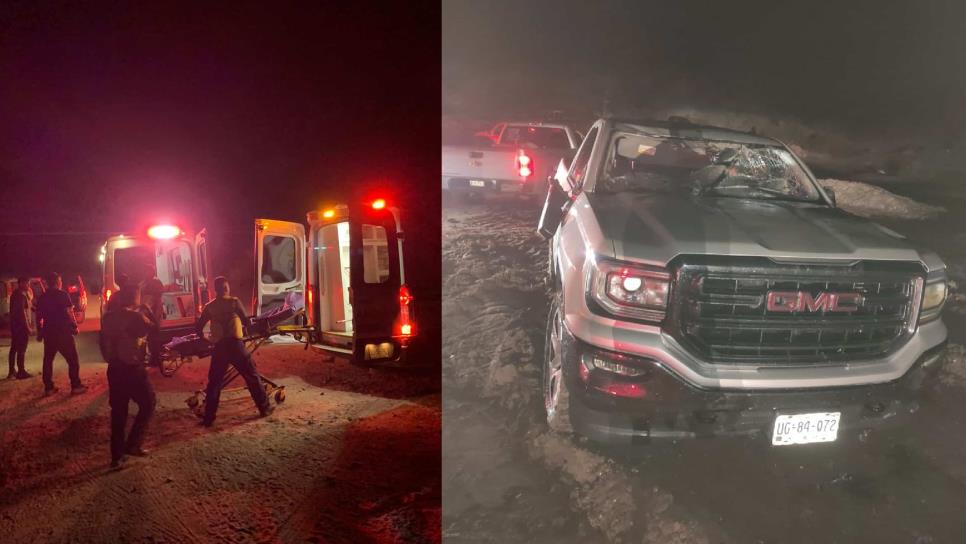 Se registra volcadura de buggie y camioneta; deja tres lesionados en la ruta San Pablo