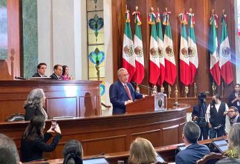 Histórico: Presenta Rocha Moya su Primer Informe de Gobierno en el Congreso