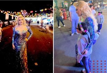 No era Elsa de «Frozen», era Drag Queen tomándose fotos