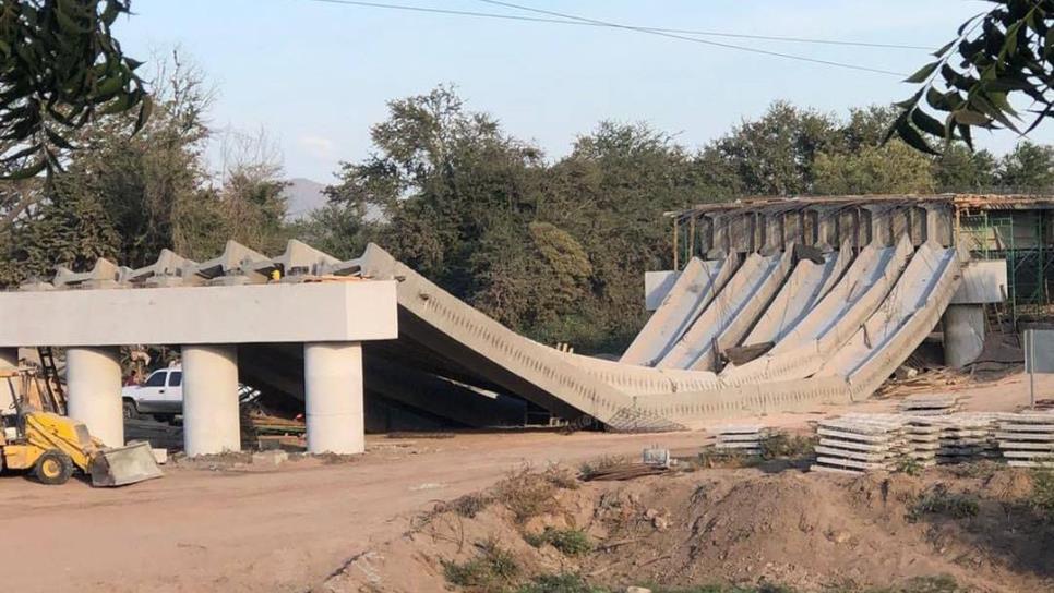 Empresa repara error de construcción en el puente El Quelite