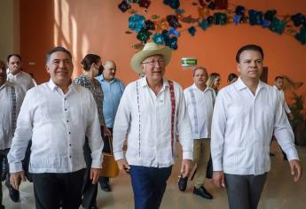 Inicia reunión con el embajador de Estados Unidos, Ken Salazar en Mazatlán