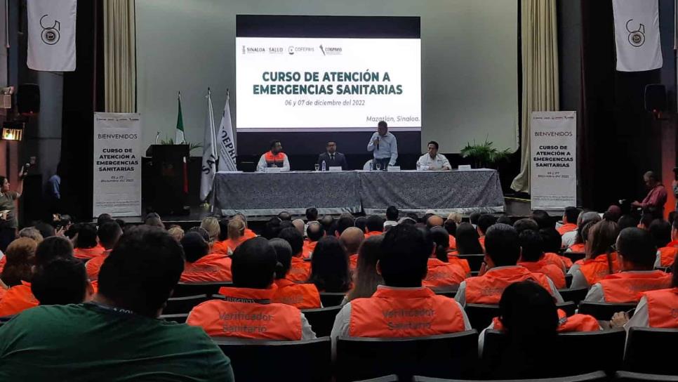 Capacitan a personal de Coepriss Sinaloa para atender emergencias sanitarias