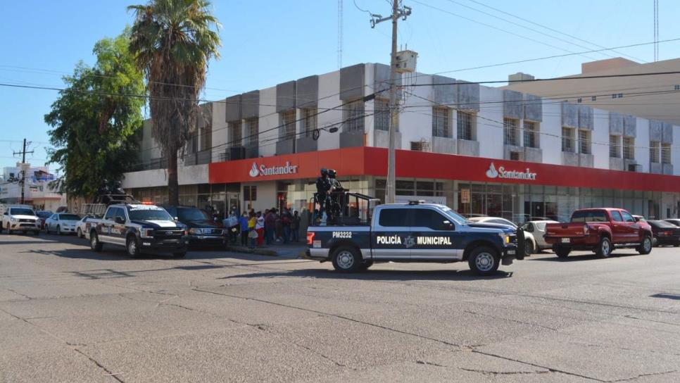 Policía de Ahome refuerzan operativo en instituciones bancarias este Guadalupe–Reyes