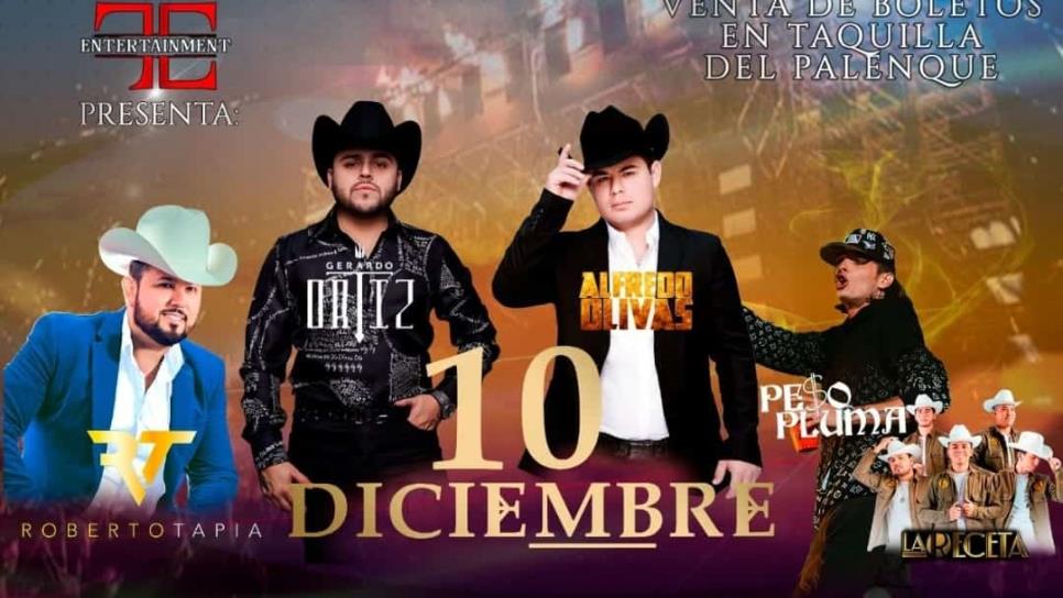 Se pospone fecha para el concierto de Alfredo Olivas y Gerardo Ortiz en Culiacán