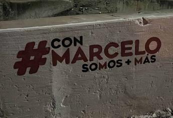 Aparecen en Sinaloa bardas pintadas que promueven a Marcelo Ebrard