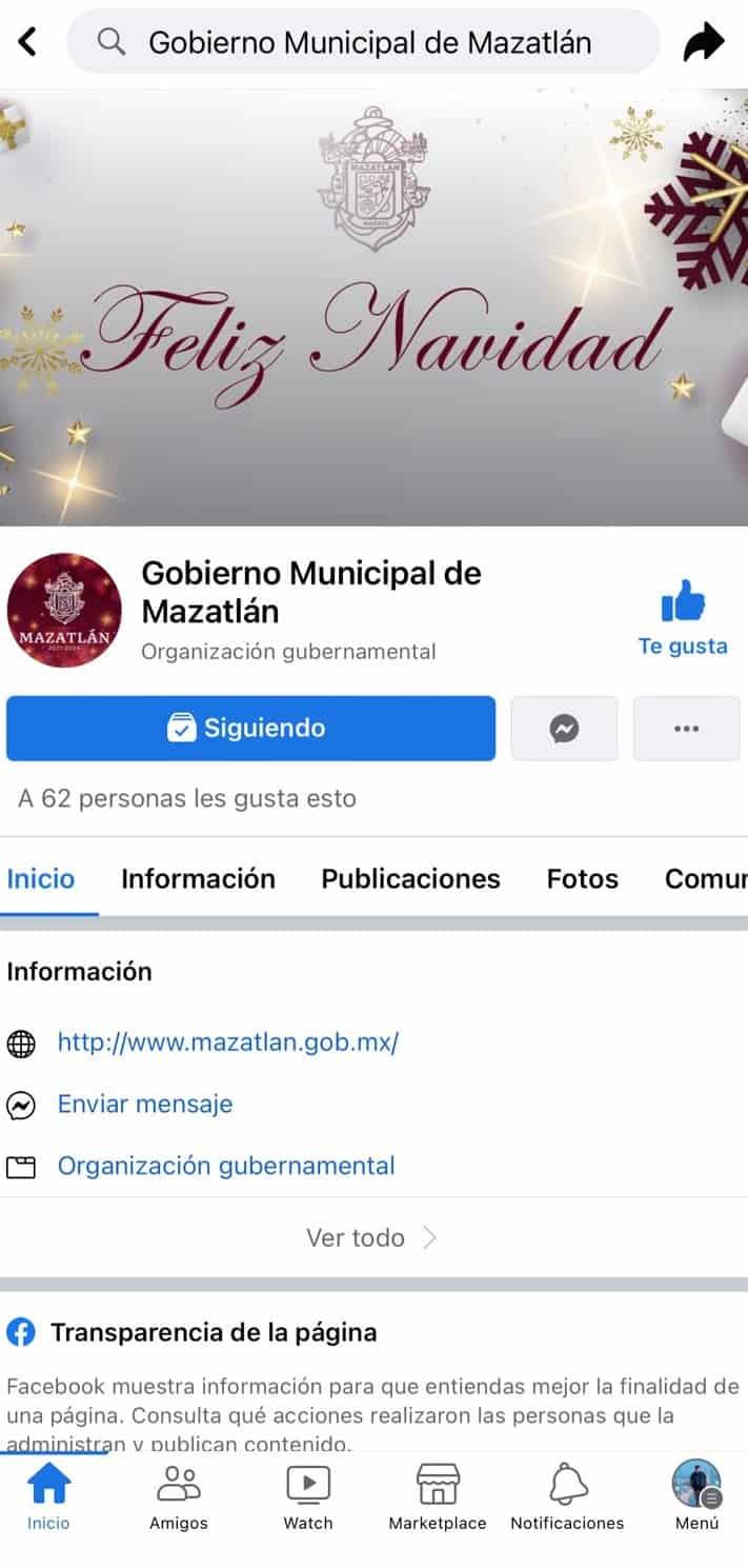 Crean la cuenta «Gobierno Municipal de Mazatlán» tras hackeo de la fanpage anterior