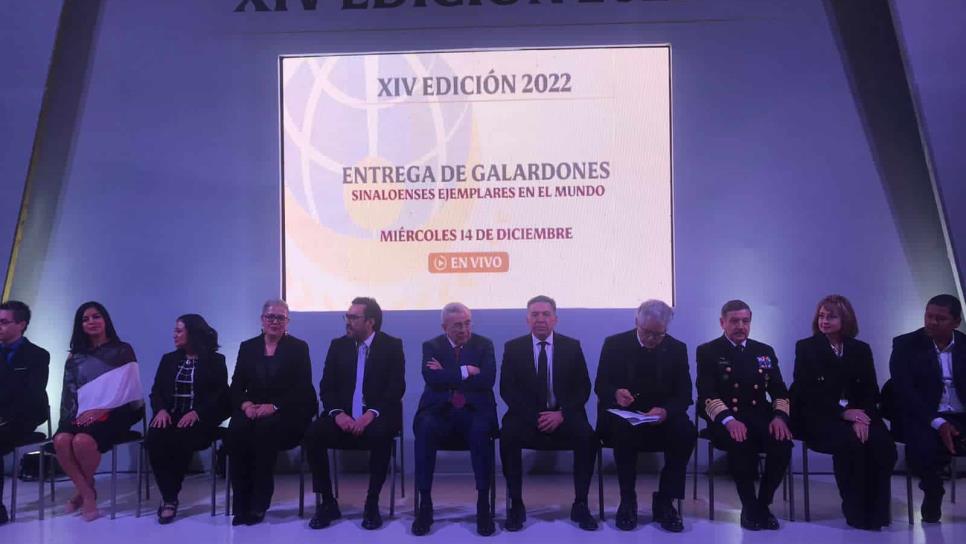 Gobernador de Sinaloa reconoce a 6 sinaloenses ejemplares en el mundo