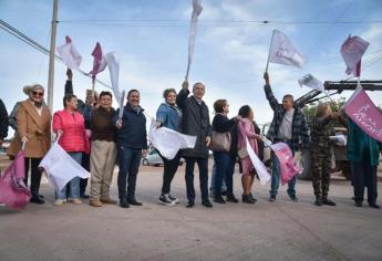 Alcalde de Ahome pone en marcha programa de alumbrado en El Carrizo