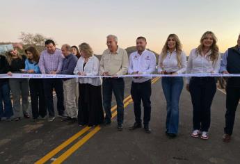 Rocha Moya inaugura carretera Batequitas-La Higuerita, en el municipio de Badiraguato