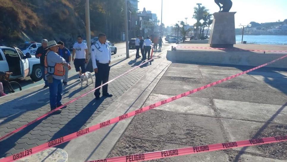 Obras Públicas de Mazatlán realiza trámites para reparar socavón en Paseo Claussen