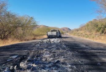 Descartan daños en carreteras por vehículos quemados en «Culiacanazo»