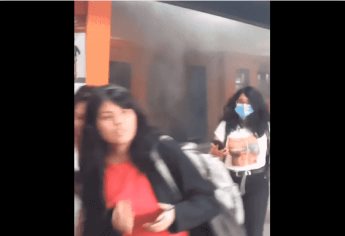 VIDEO: Conato de incendio en Metro de la CDMX causa pánico entre usuarios