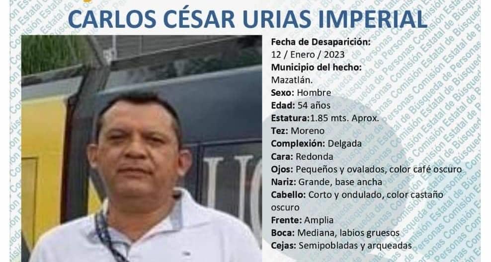 Desaparece hombre en Mazatlán; su familia lo busca