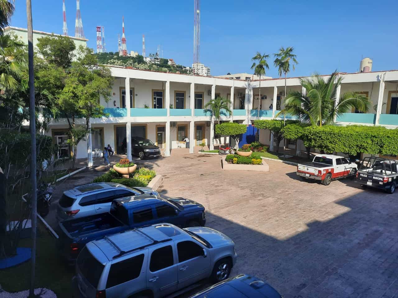 Vista desde el interior del Palacio Municipal de Mazatlán. FOTO: Luz Noticias | archivo.