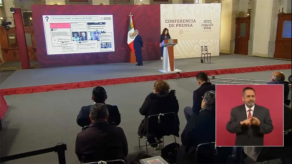 AMLO presenta el «top 10 de mentiras» sobre el «Culiacanazo 2.0»