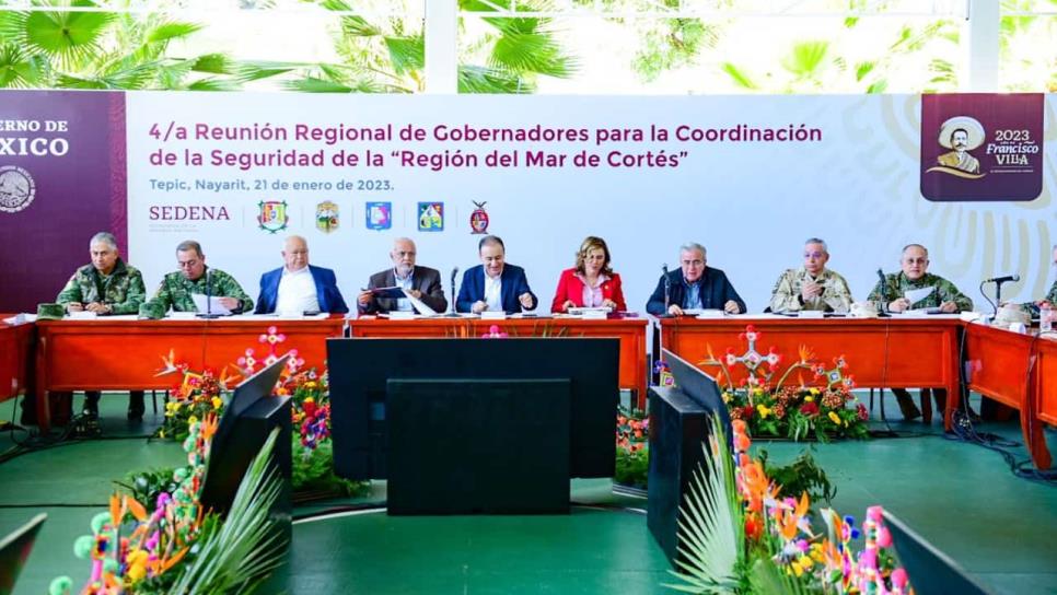 Se reúne Rocha con 4 gobernadores; los temas: delincuencia e inseguridad