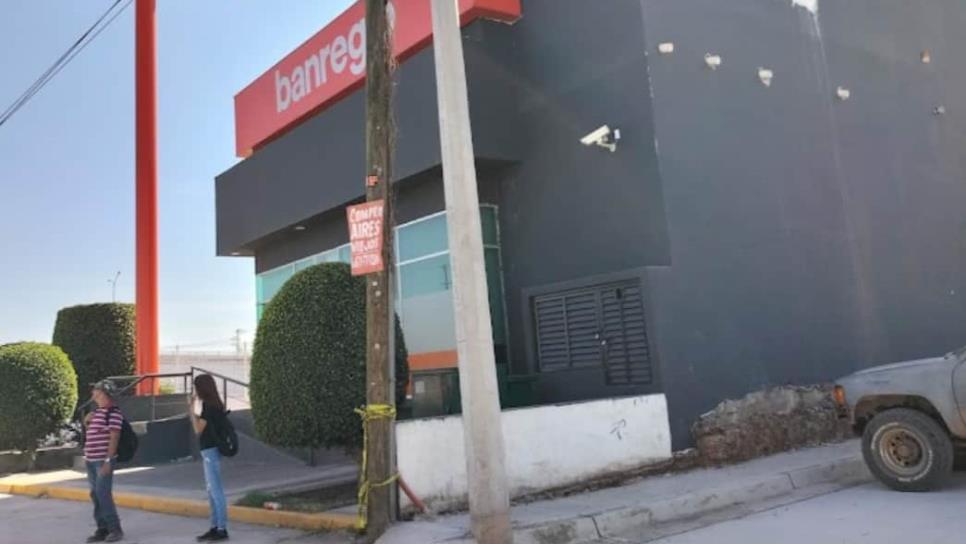 Vandalizan cajero automático en Culiacán; querían llevarse el dinero y no lo lograron