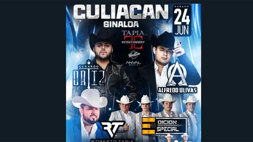 Hay fecha para el concierto de Alfredo Olivas y Gerardo Ortiz en Culiacán
