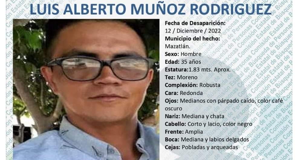 Su familia busca a Luis Alberto Muñoz; desapareció hace más de un mes